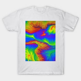 Multicoloured seabed T-Shirt